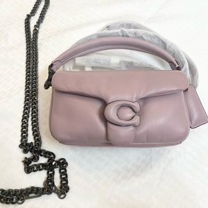 COACH 1941 Tabby 18 Pillow Leather Should Bag in ICE PURPLE